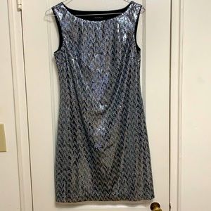 White House Black Market - Sequin Shift Dress; Women’s 0-2